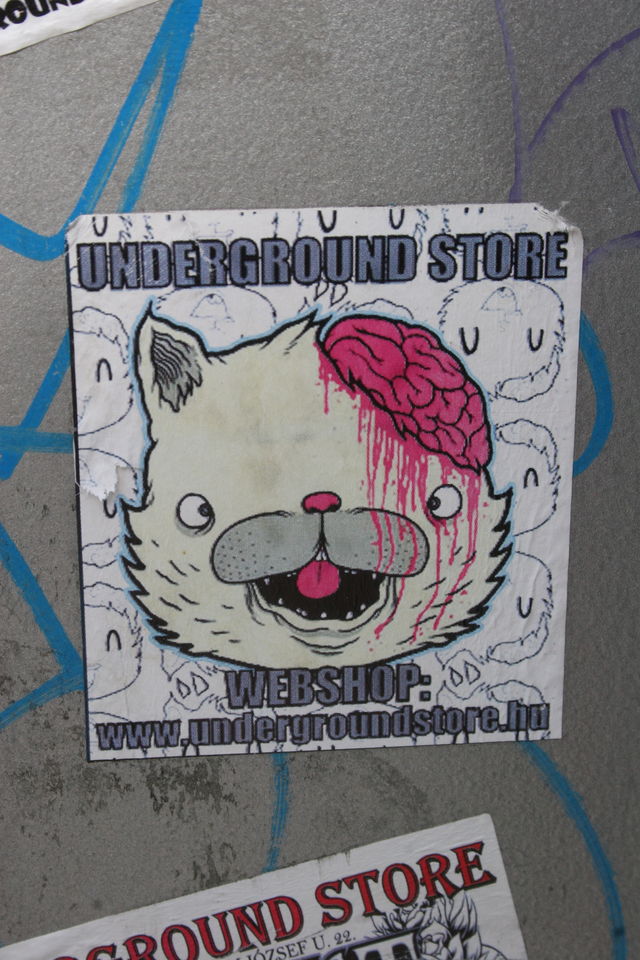 gehirn hirn gehirn katze sticker budapest 