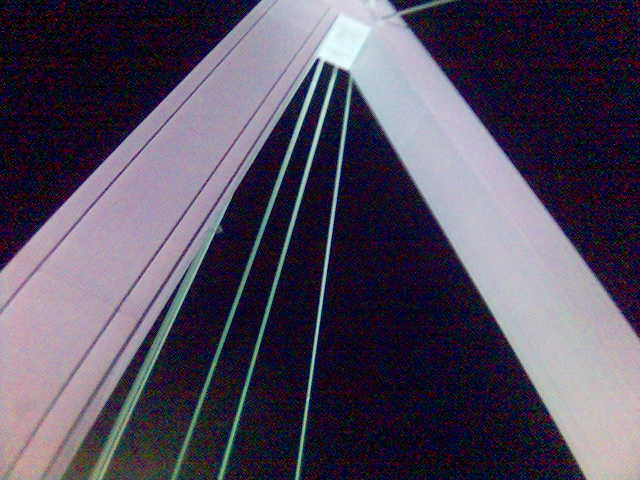 severinsbrücke bauwerk bruecke köln licht nacht 