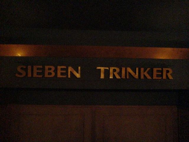 sieben trinker bier zahl 