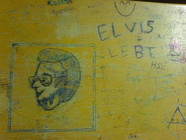 elvis lebt! elvis holz uni 