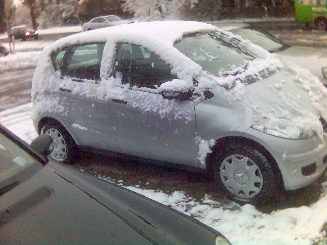 A-Klasse a-klasse firmenwagen mercedes schnee 