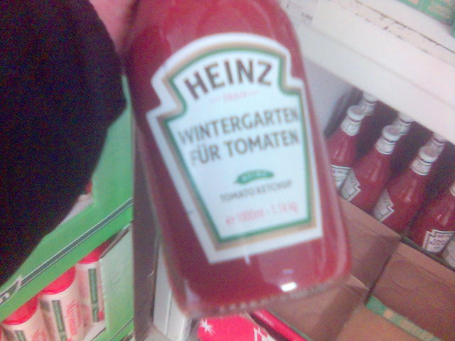 wenn schon kein Sommer ist... ettiketten handelshof ketchup tomate heinz 