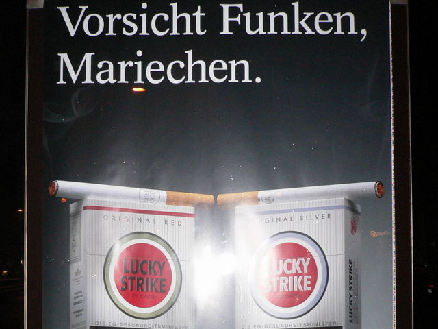  luckys zigaretten rauchen werbung reklame 