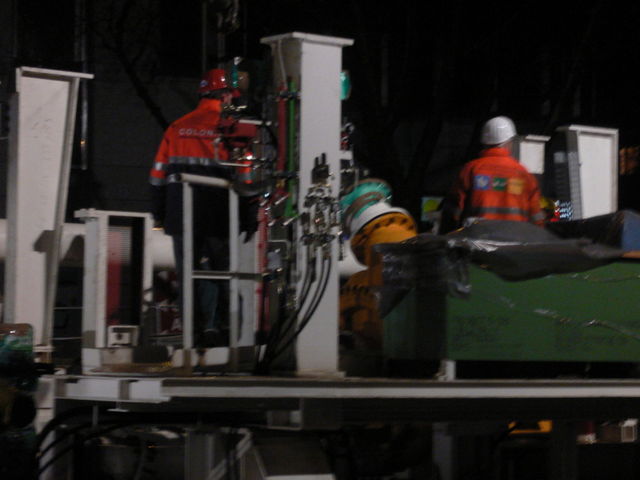 gro�transport teil 3 bahn baustelle bohrer kvb s�dstadt transport 