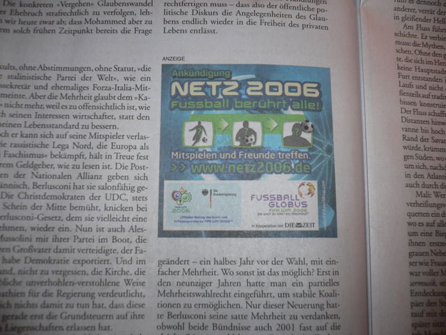 hart getroffen treffen anzeige spielen wm zeitung fu�ball netz 