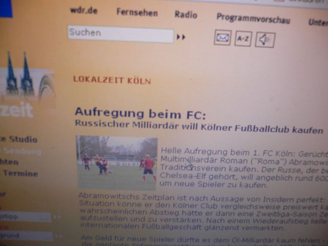 April, April aprilscherz sponsor fc internet kln sport fuball wdr 