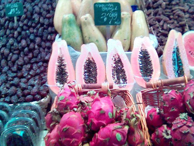 wer zoom s�et, wird fr�chte ernten farben fr�chte pink satte barcelona urlaub 