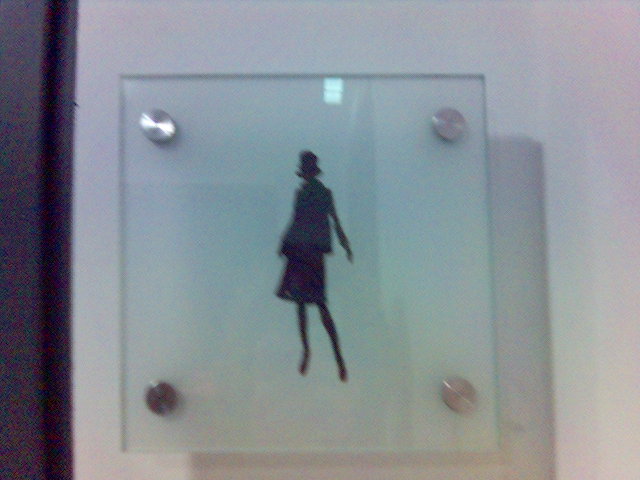 schickes Toilettenfr�ulein  fr�ulein piktogramm 