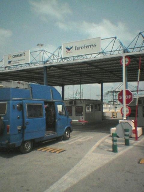 Unser Toni am Fhrhafen in Algeciras tanger 