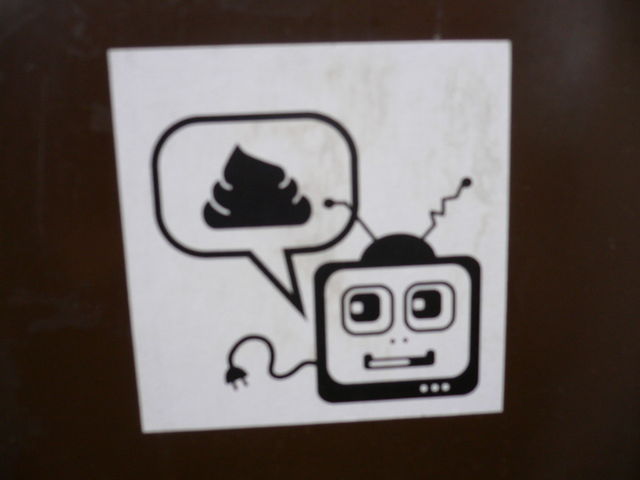 oo0 alles schei�e! monitor schei�e sticker bremen 