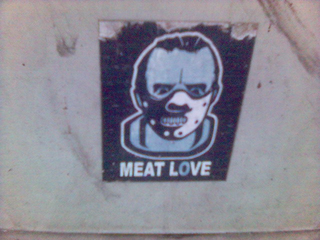  streetart love meat 