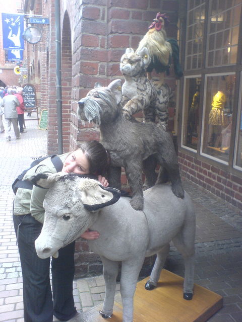 kuschelige stadtmusikanten stadtmusikanten esel hund katze s�� raggi bremen hahn 