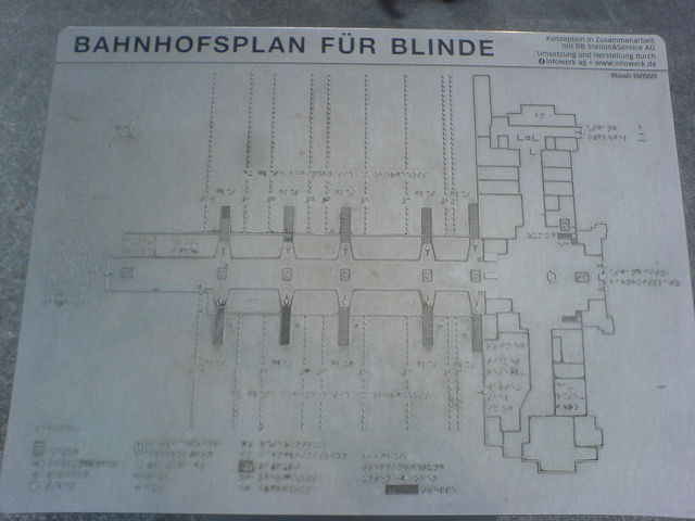 braille blind braille plan bahnhof bremen 