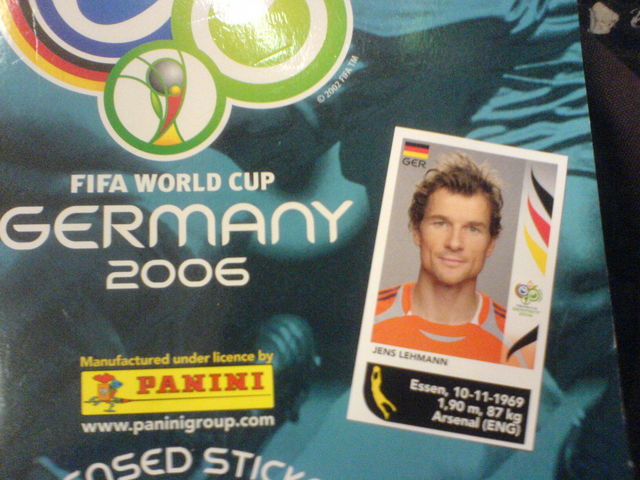 die neue nummer eins lehmann fussball wm2006 fu�ball panini torwart kahn 