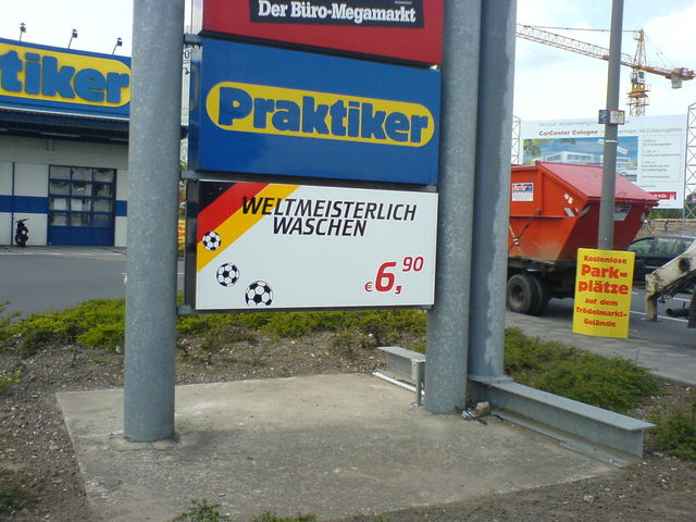 Auch zu hause mglich.... waschen weltmeister wm2006 