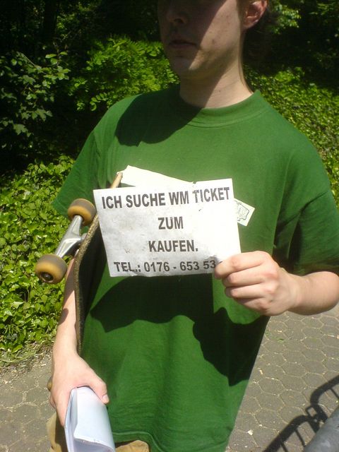 hoffnung hoffnung tickets schild steam wm2006 