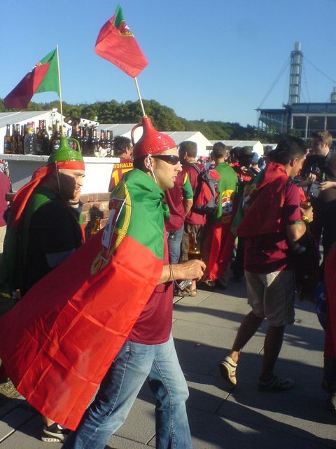 portugiesen fussball kln wm2006 fuball stadion portugal fans 