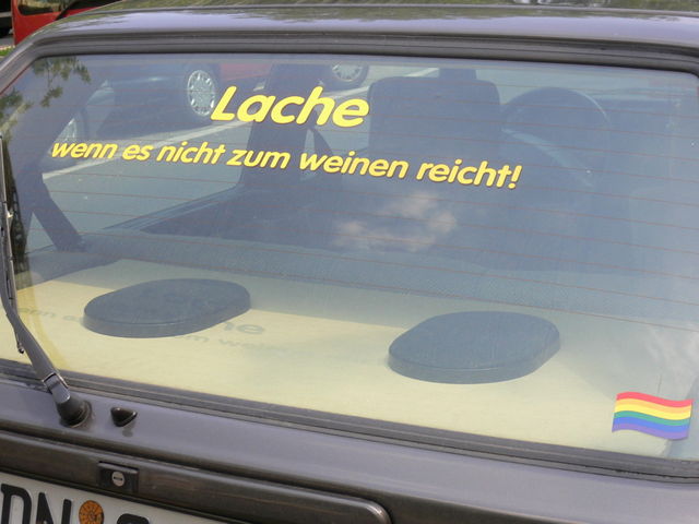 zum heulen lachen weinen auto schwul golf 