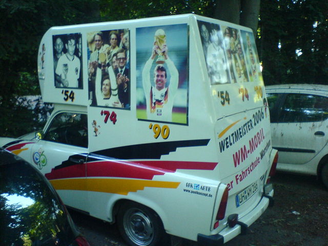 WM-Mobil  auto fussball wm wm2006 fu�ball weltmeister 
