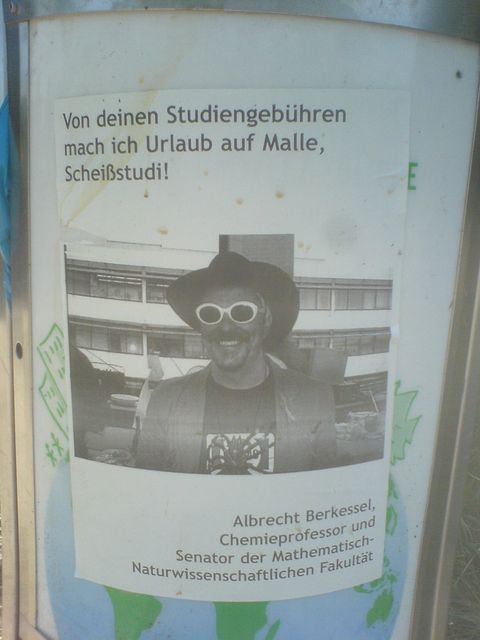 schei�studi studiengeb�hren k�ln plakat uni mallorca 