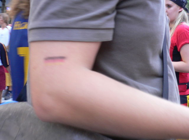 tom mutiert deutschland tom wm2006 fu�ball fahne 