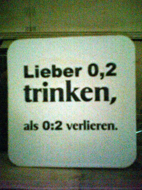 der DFB hatte nen heimlichen werbevertrag mit gaffel-k�lsch verloren bier fussball k�lsch wm2006 gaffel bierdeckel halbfinale a-klasse 
