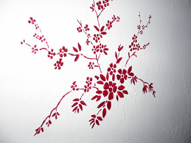 sch�ner wohnen: tapete bl�mchen wohnen blume tapete wand 