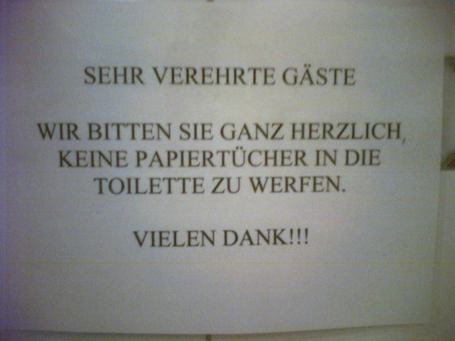 genau. klopapier gehrt zum altpapier-container gebracht ! klo papier 