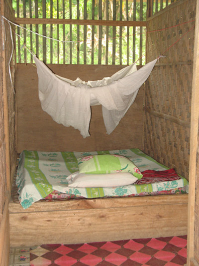 Unsere Slaapkamer bei den Iban ivan schlafzimmer iban langhaus borneo 