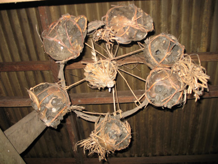 Deckenschmuck deckenschmuck headhunter kopfj�ger kronleuchter modernes sch�del wohnen iban langhaus borneo 