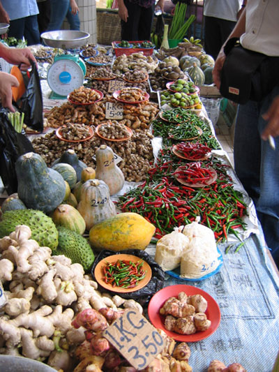 Markt gewrze markt borneo 