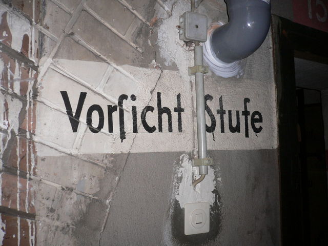 stufe bunker stufe vorsicht 