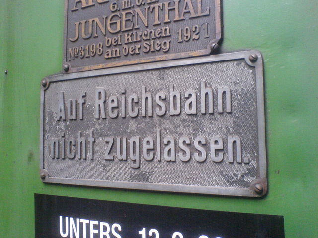 Auf Reichsbahn nicht zugelassen... reichsbahn bahn schild verbot eisenbahn 