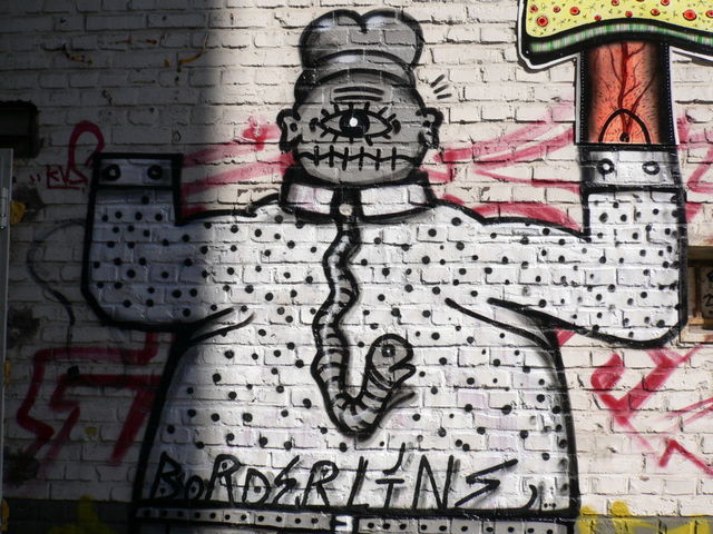 zyklop streetart borderline 