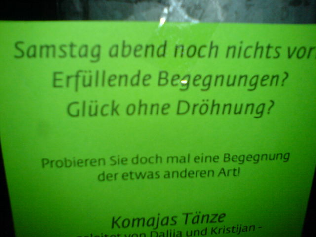 glck ohne drhnung? drhnung grn schild 