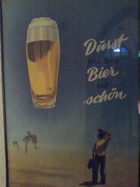 durst wird mit bier erst schn bier schild durst schwerin 