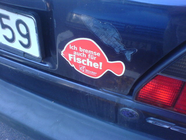 Save the whales... bremsen auto fisch fische aufkleber 