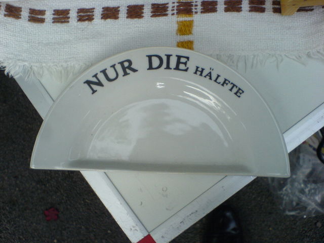 ich ess' heut'... h�lfte essen teller 