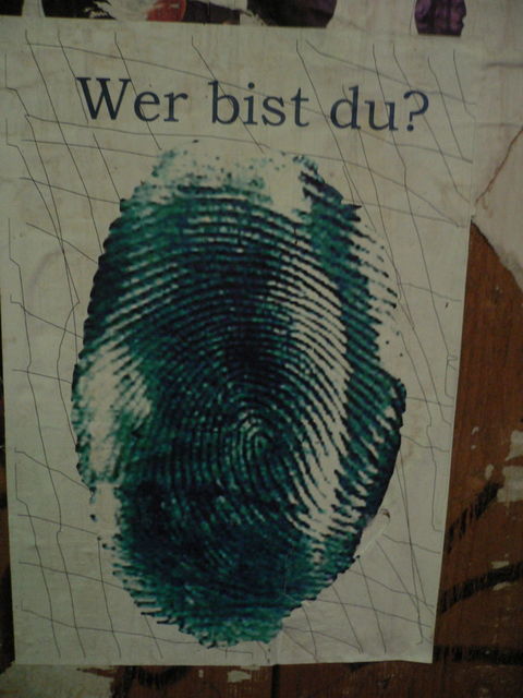 gute frage frage wer plakat 