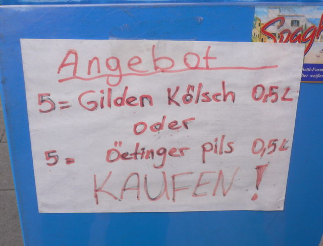 �berzeugungsarbeit pils bier k�lsch werbung kaufen 