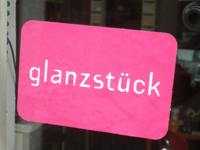 gl�nzend glanz st�ck sticker pink 