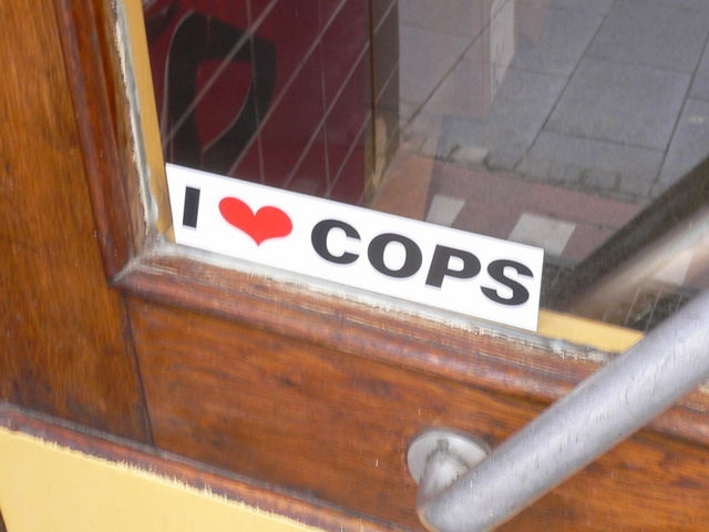 streber oder fetischist cops polizist polizei sticker liebe 