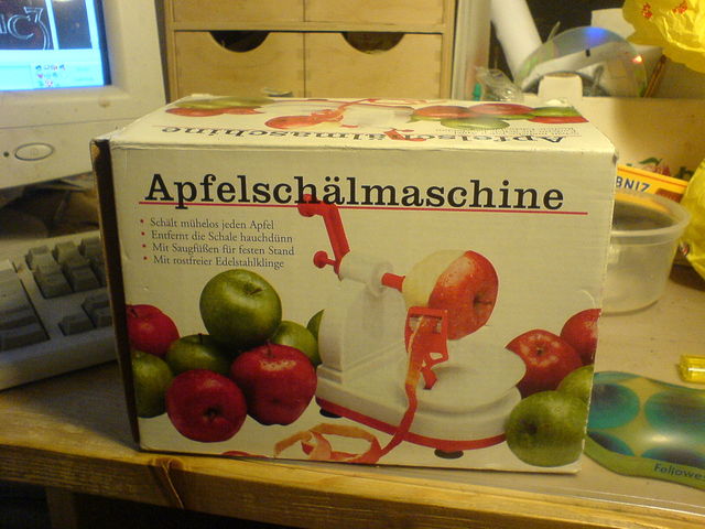 darf in keinem haushalt fehlen :) apfelsch�ler 