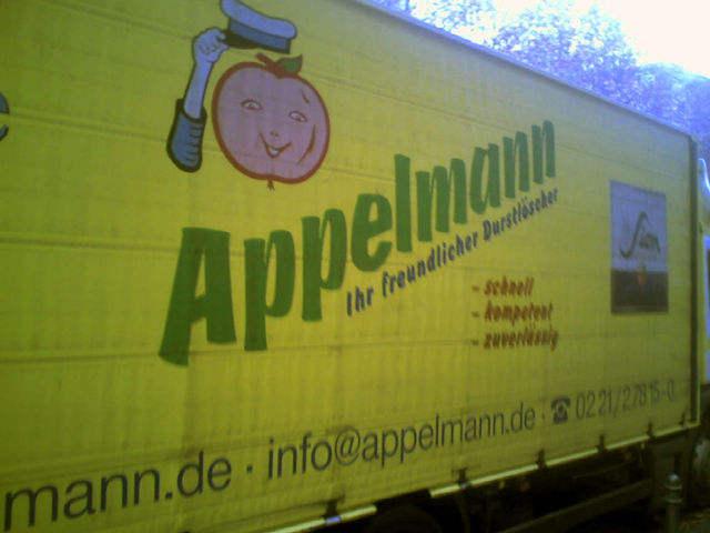 gestatten, appelmann apfelkopf apfelsaft apfelschorle freundlich lscher sion durst appelmann kompetent zuverlssig schnell 