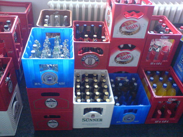 von wegen nur Sekt in der Firma... firma flensburger fr�h getr�nke peters bier s�nner 