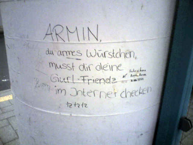 armin, du armes wrstchen armin checker friendz gurl internet wrstchen 