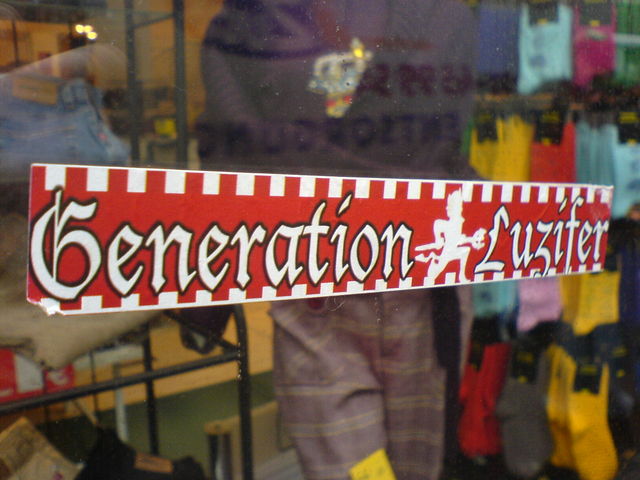 generation luzifer generation luzifer teufel k�ln sticker aufkleber 