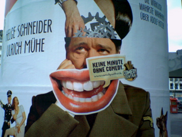 der f�hrer lacht comedy mund plakat hitler f�hrer film 