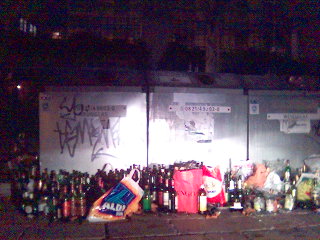 prost neujahr sammlung t�ten aldi glas flaschen container 