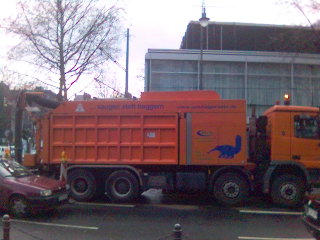 saugen statt baggern lkw strae 